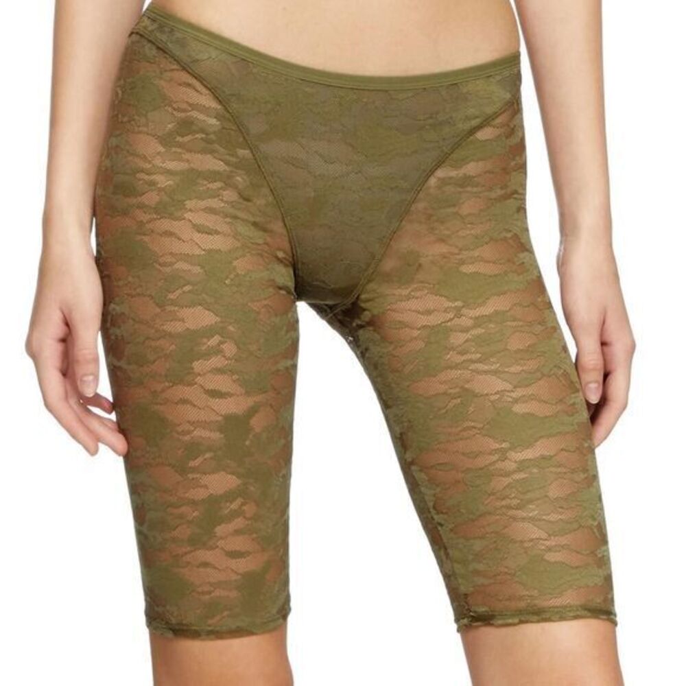 Diesel Women's Green and Khaki Shorts NWT small